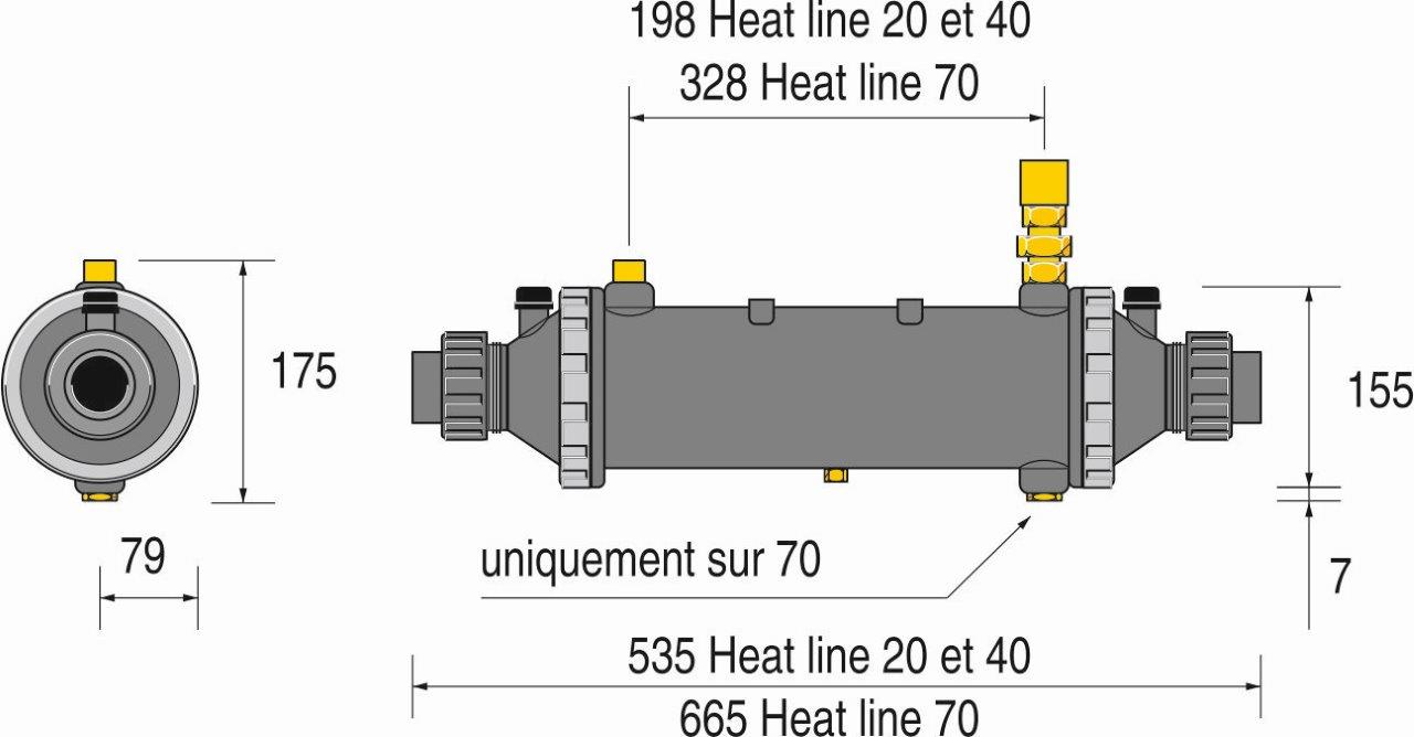 Tepelný výměník ZODIAC heat line, titan (40kW)