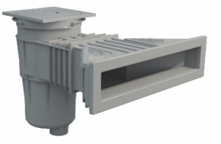 Superskimmer 17,5l s mosaz.zástřiky světle šedý (RAL 7004)