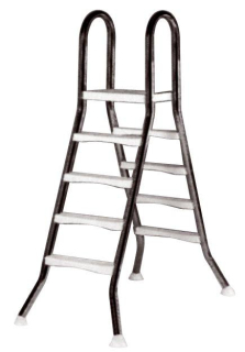 Žebřík EEP, 4+4 stupně, AISI 304